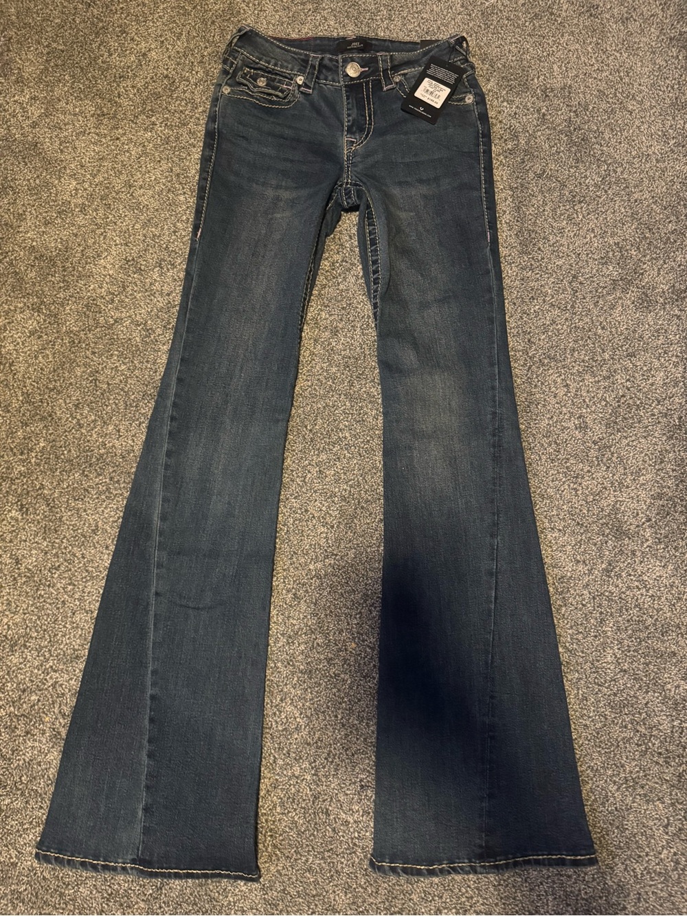 True Religion Joey Women's Dark Wash Flare Jeans